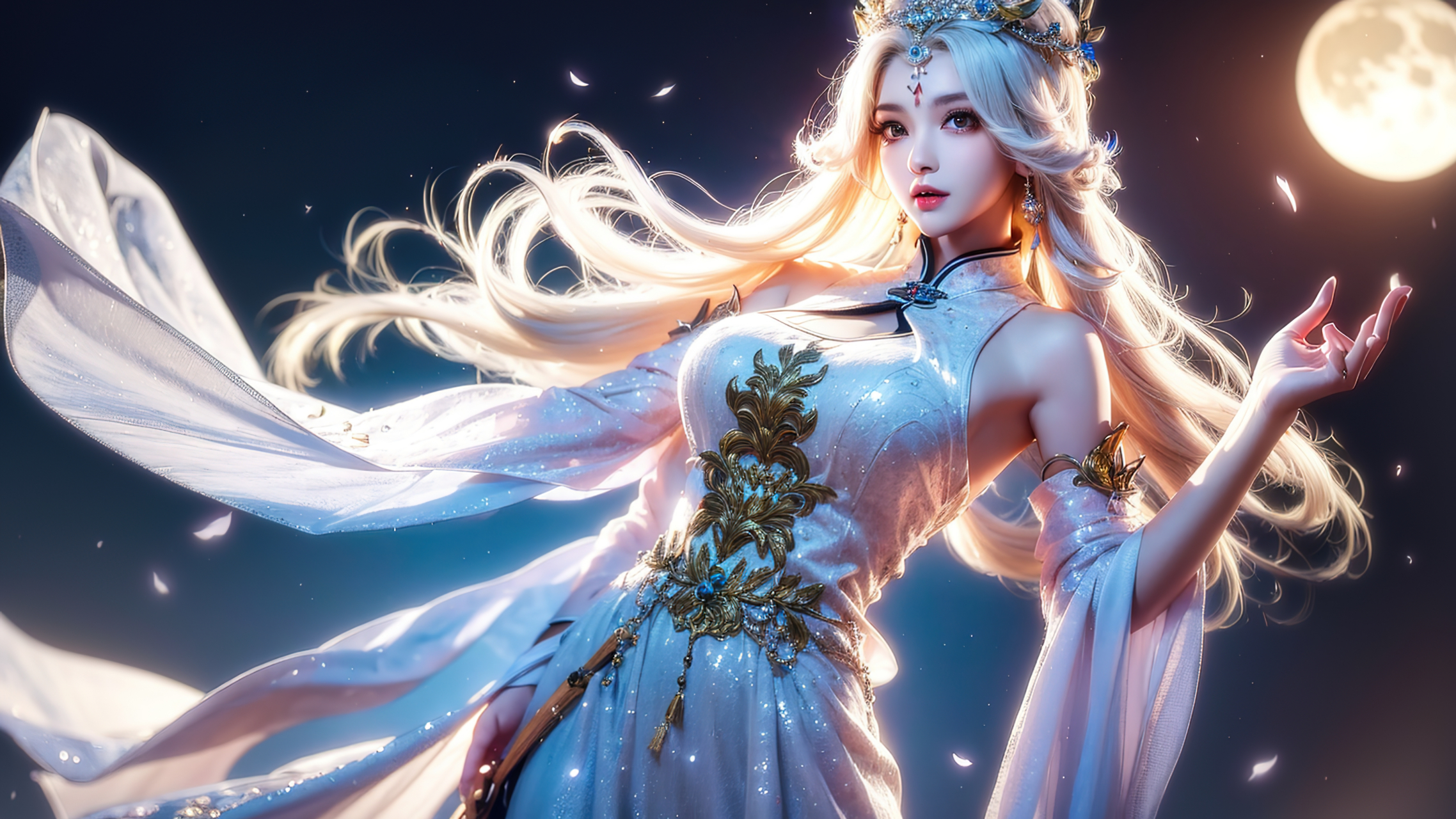 ai绘画月之女神