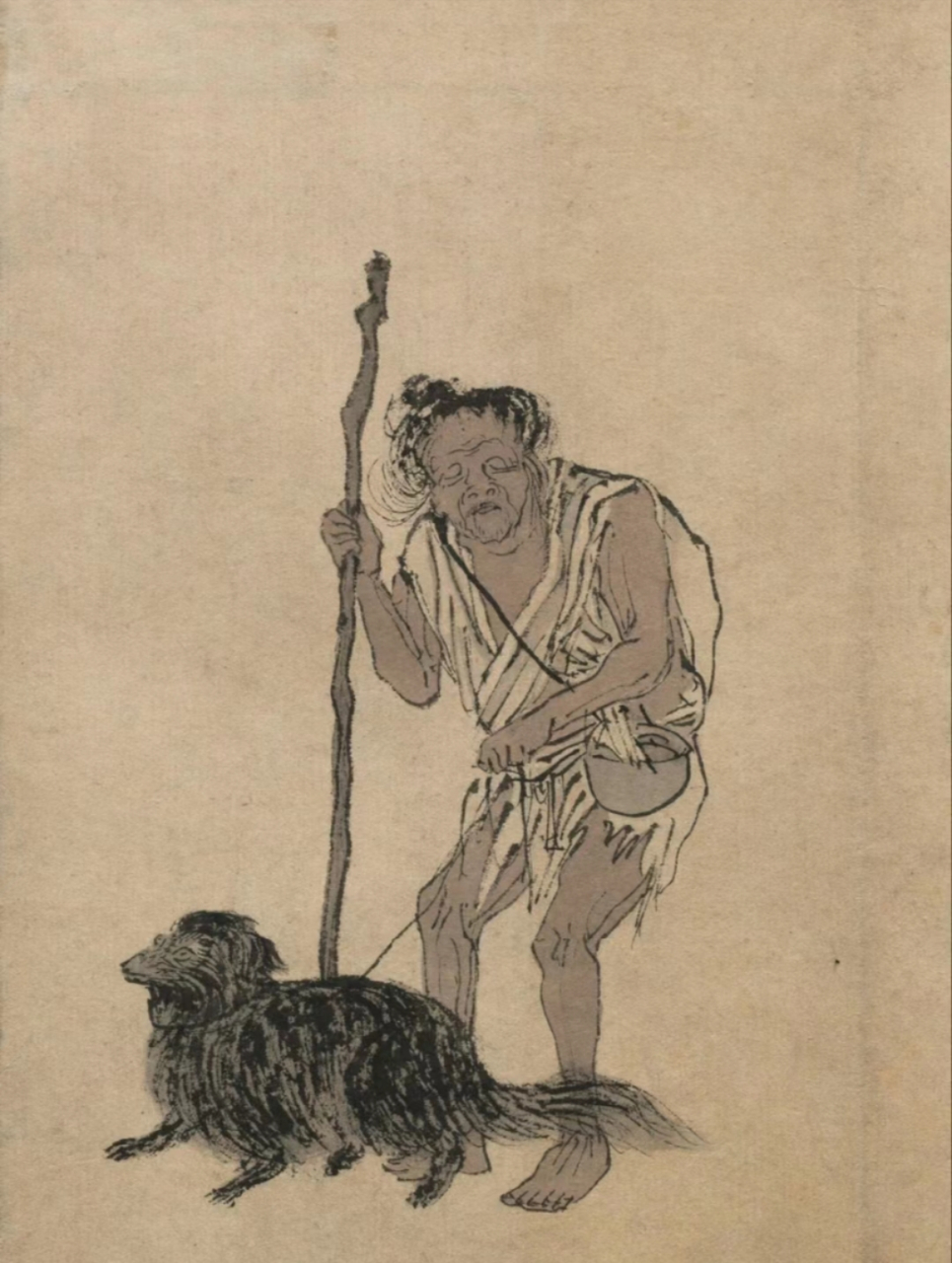 明朝时期,东南老百姓受灾的"流民图",此幅画卷为周臣