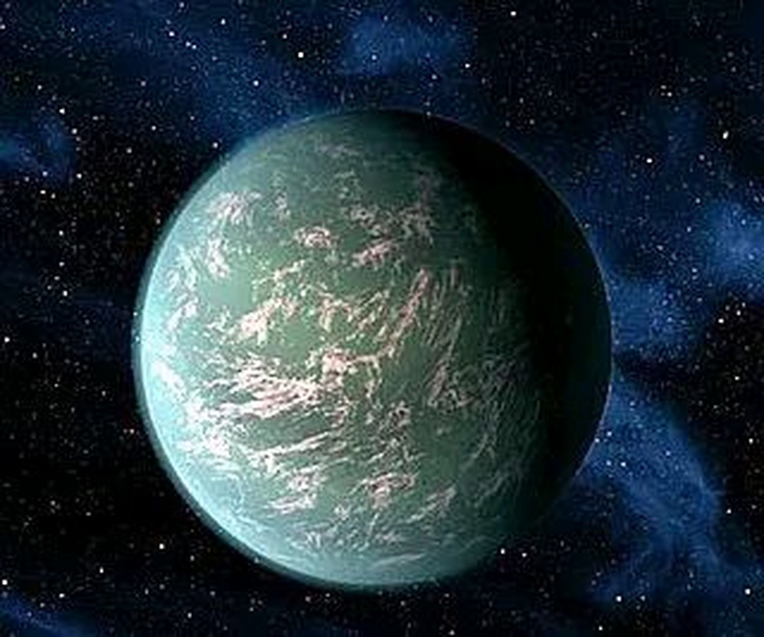 开普勒22b表面图片