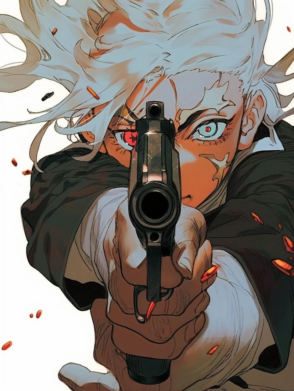 这该死的压迫感|||用插画表现情绪#插画# #ai绘画# #动漫头像和壁纸