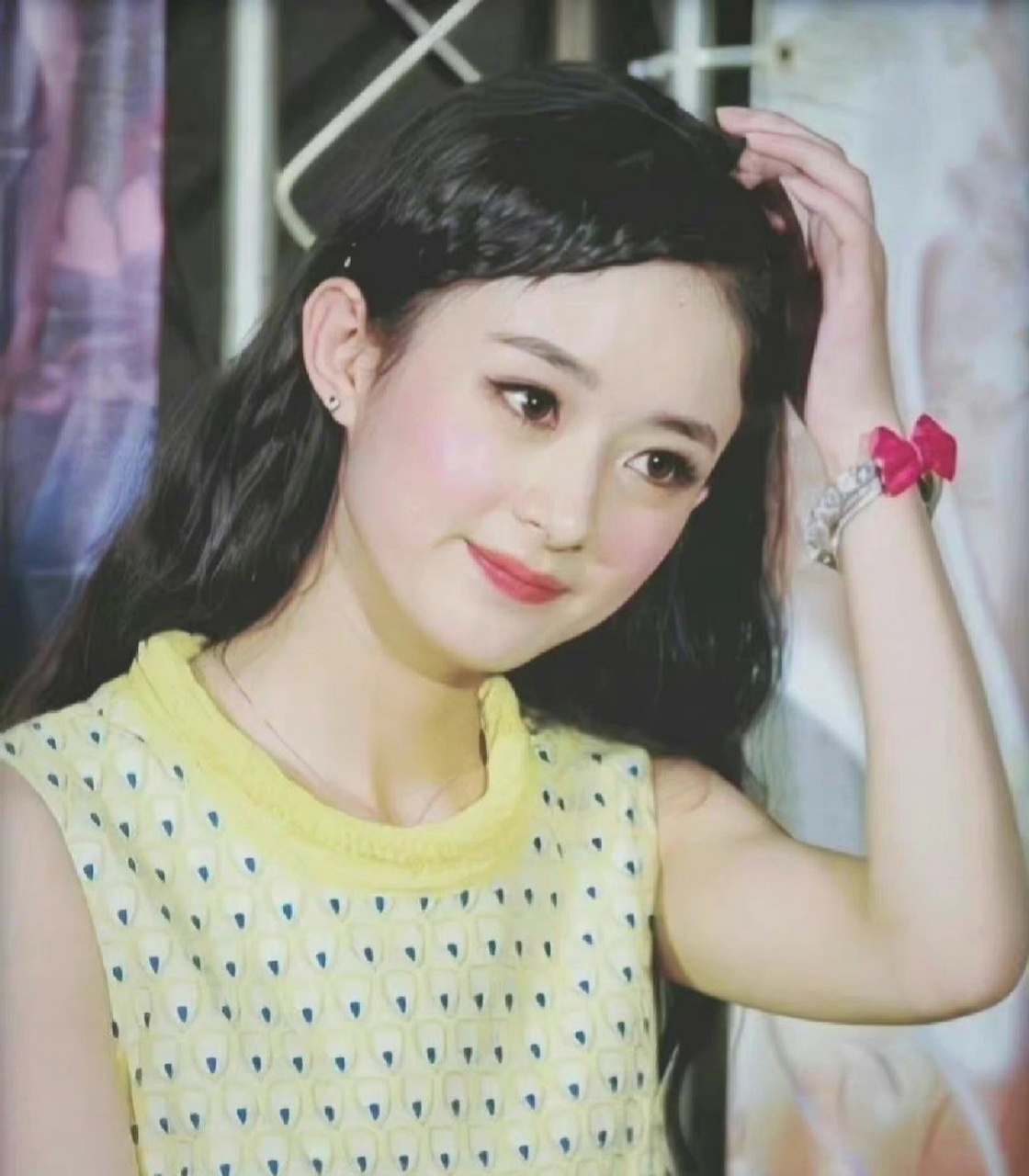 赵丽颖刚出道时,甜度超标了,太可爱了吧!