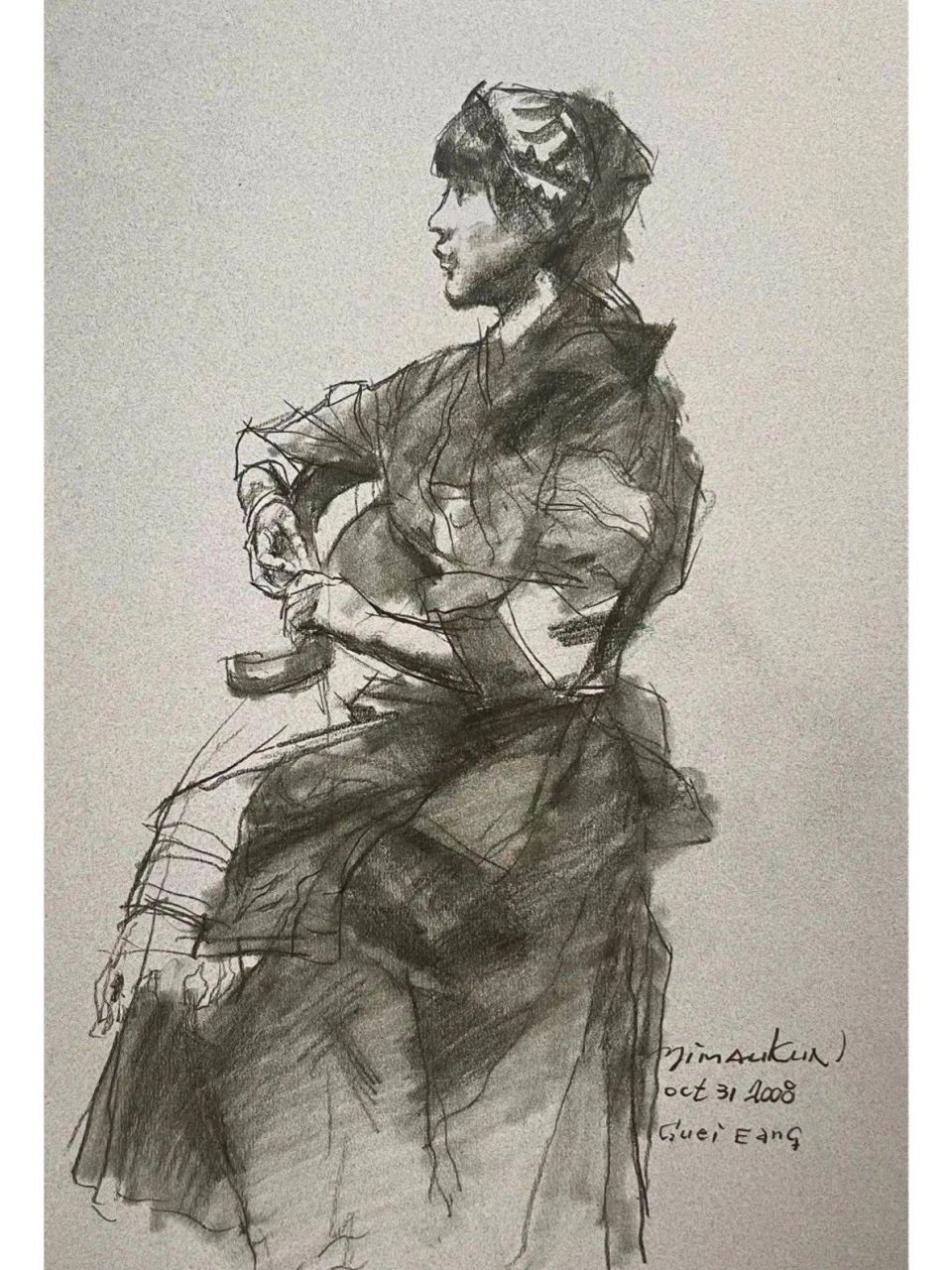 冉茂芹人物速写作品欣赏!这样风格的速写你喜欢吗?