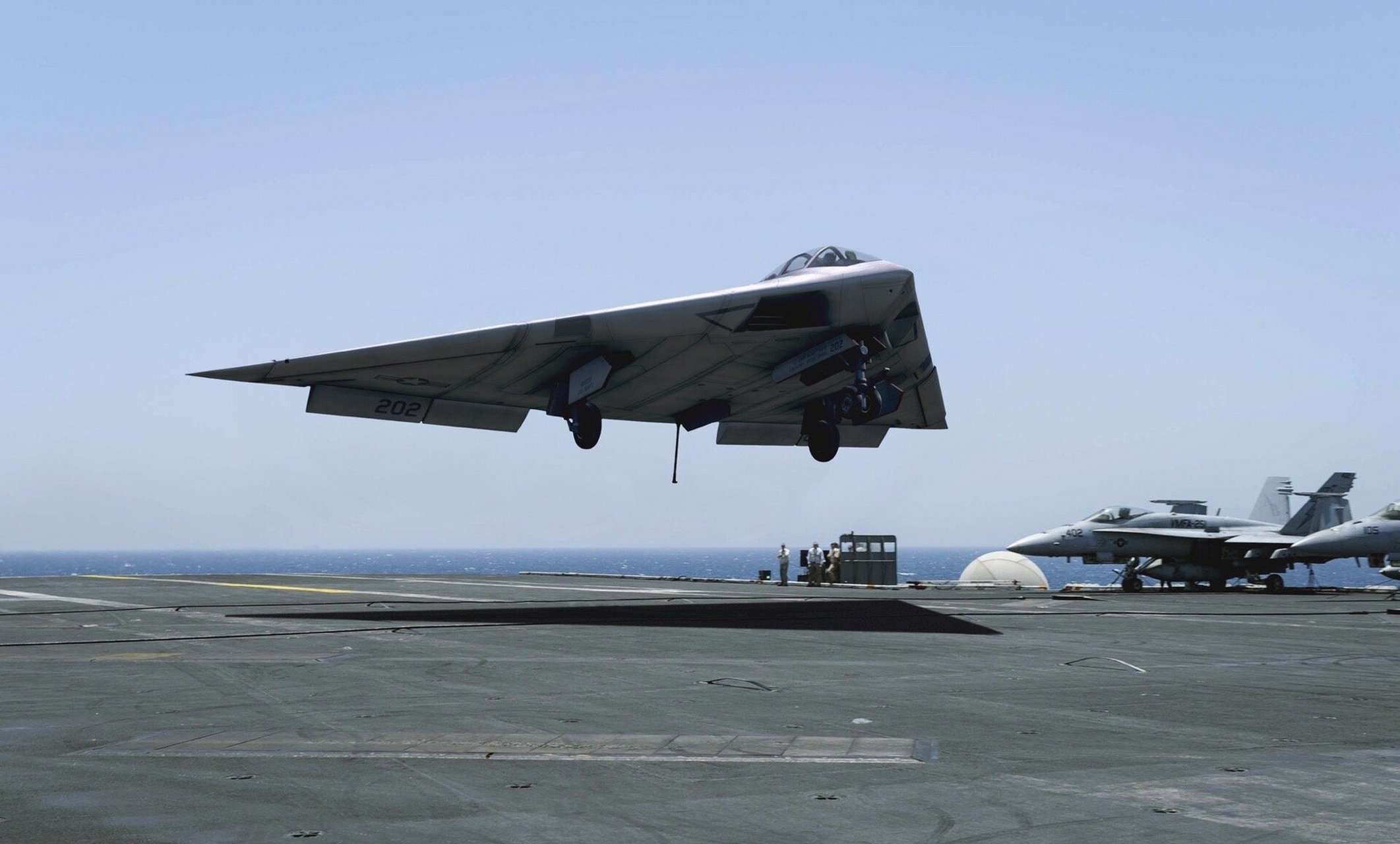 战机欣赏:a-12 复仇者2舰载隐身攻击机.由于研发费用超支等原因下马.