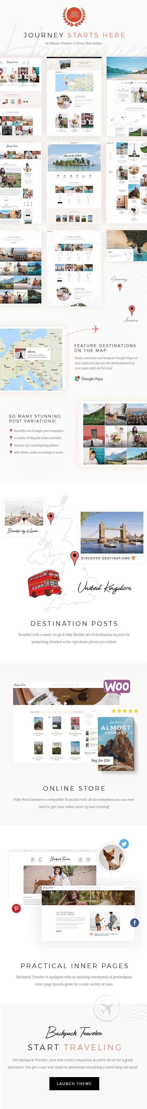 【WordPress主题】博客旅行Backpack Traveler英文版 【WordPress主题】博客旅行Backpack Traveler英文版
