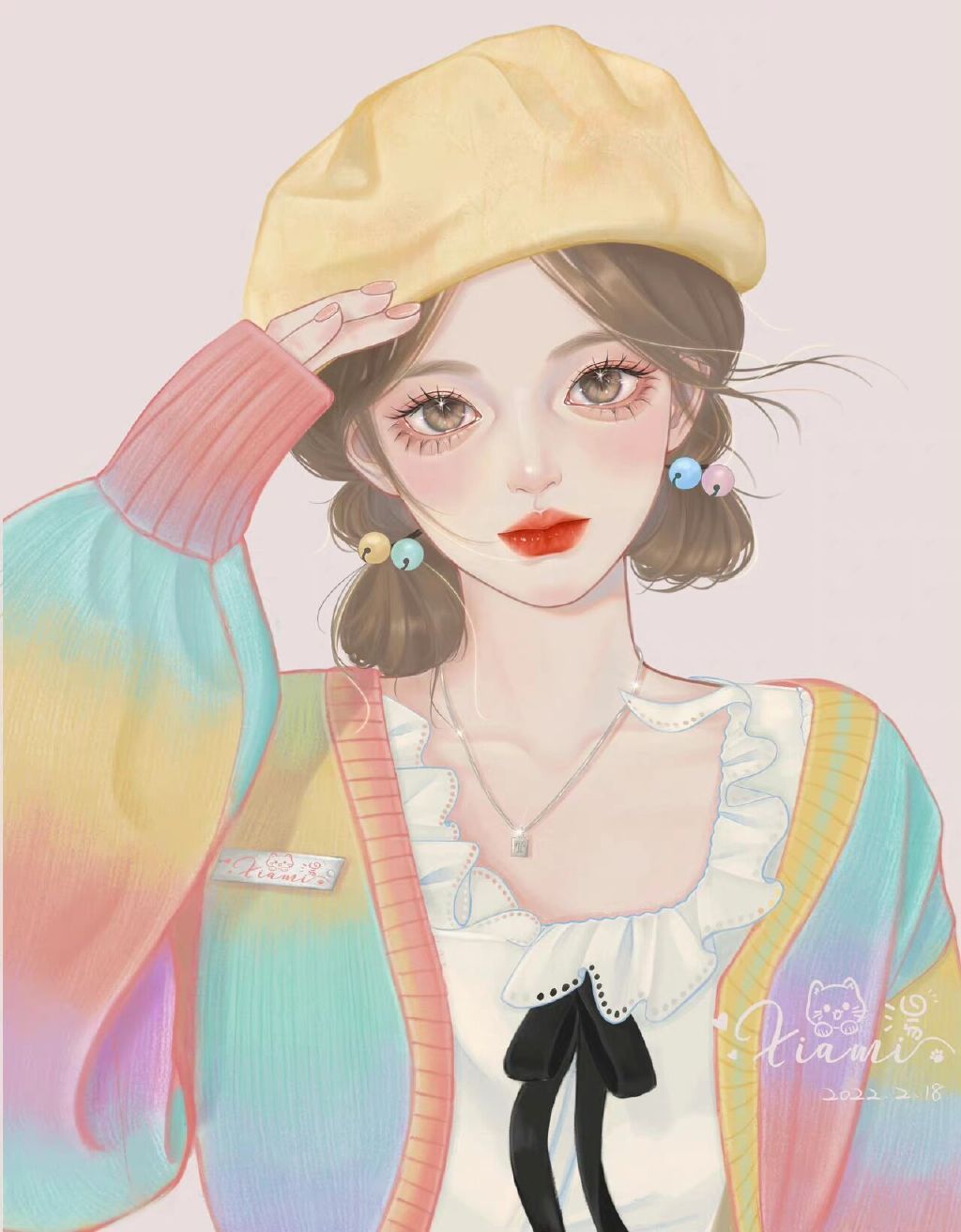 氛围感十足的动漫温柔气质女生头像