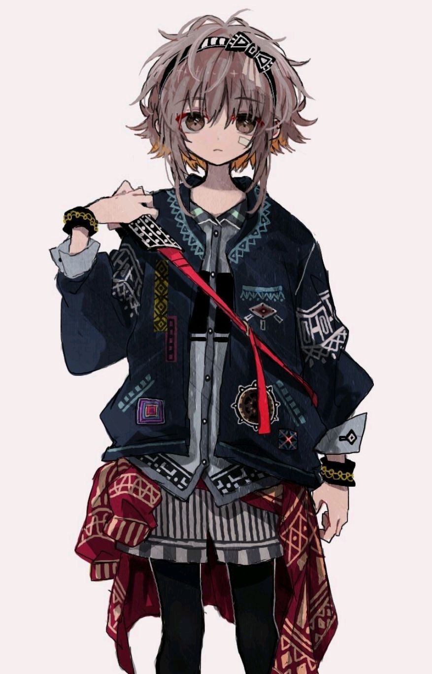 异域风少年,插画师:az,迷人的笑脸吸引视线!