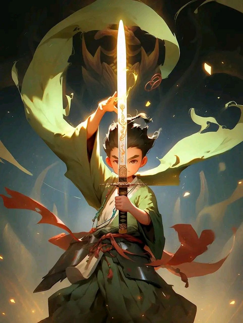 壁纸# #动漫壁纸# 中国风壁纸剑少年