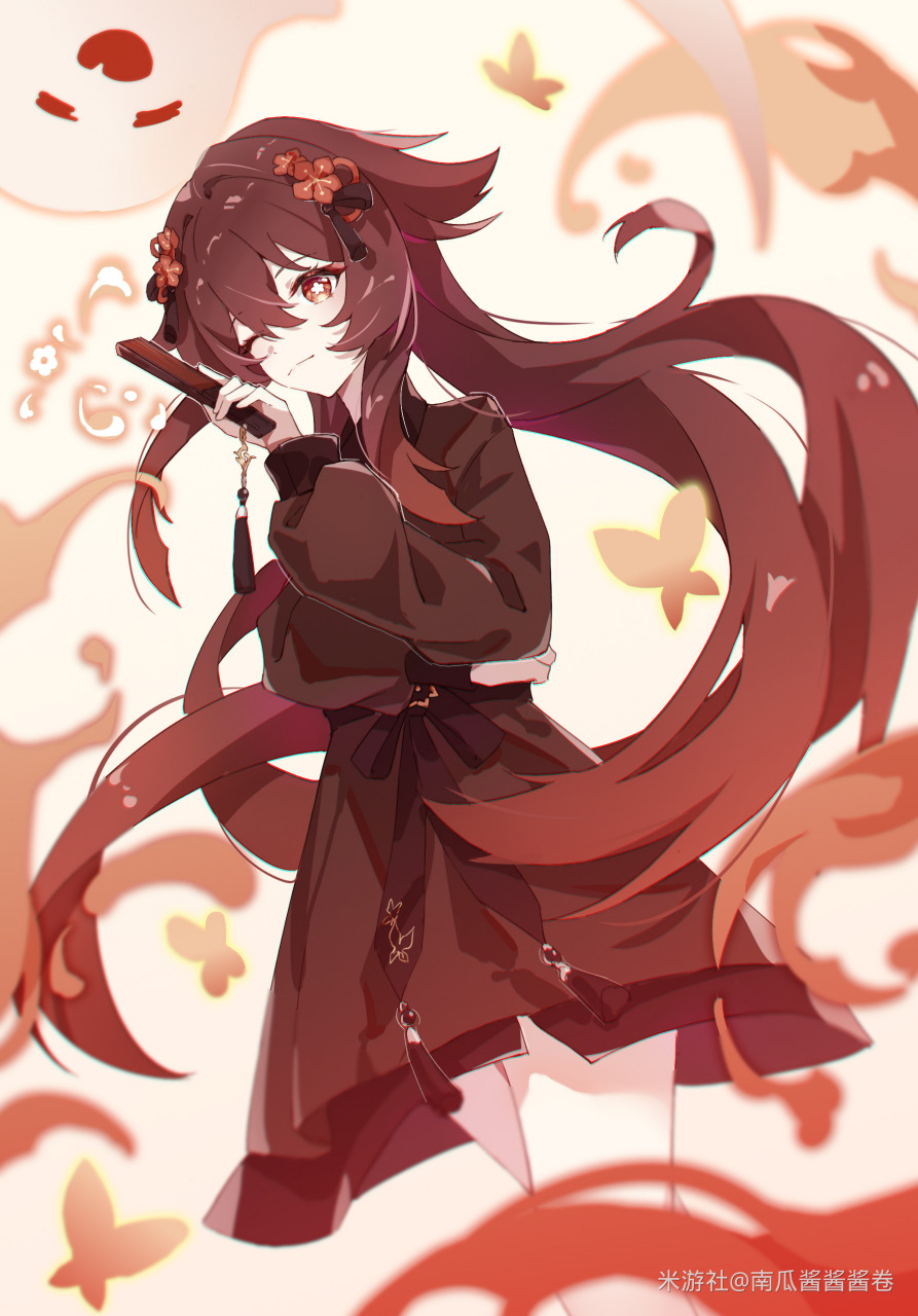 胡桃:今天天气不错,一起出来玩吧[耶耶耶]#原神# #二次元美图