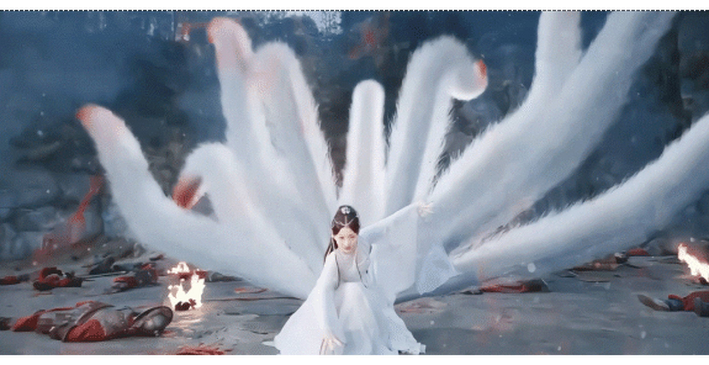 赵晴在《浮世三千》的九尾狐造型美艳又灵俏,妹宝古装太美了,以后请