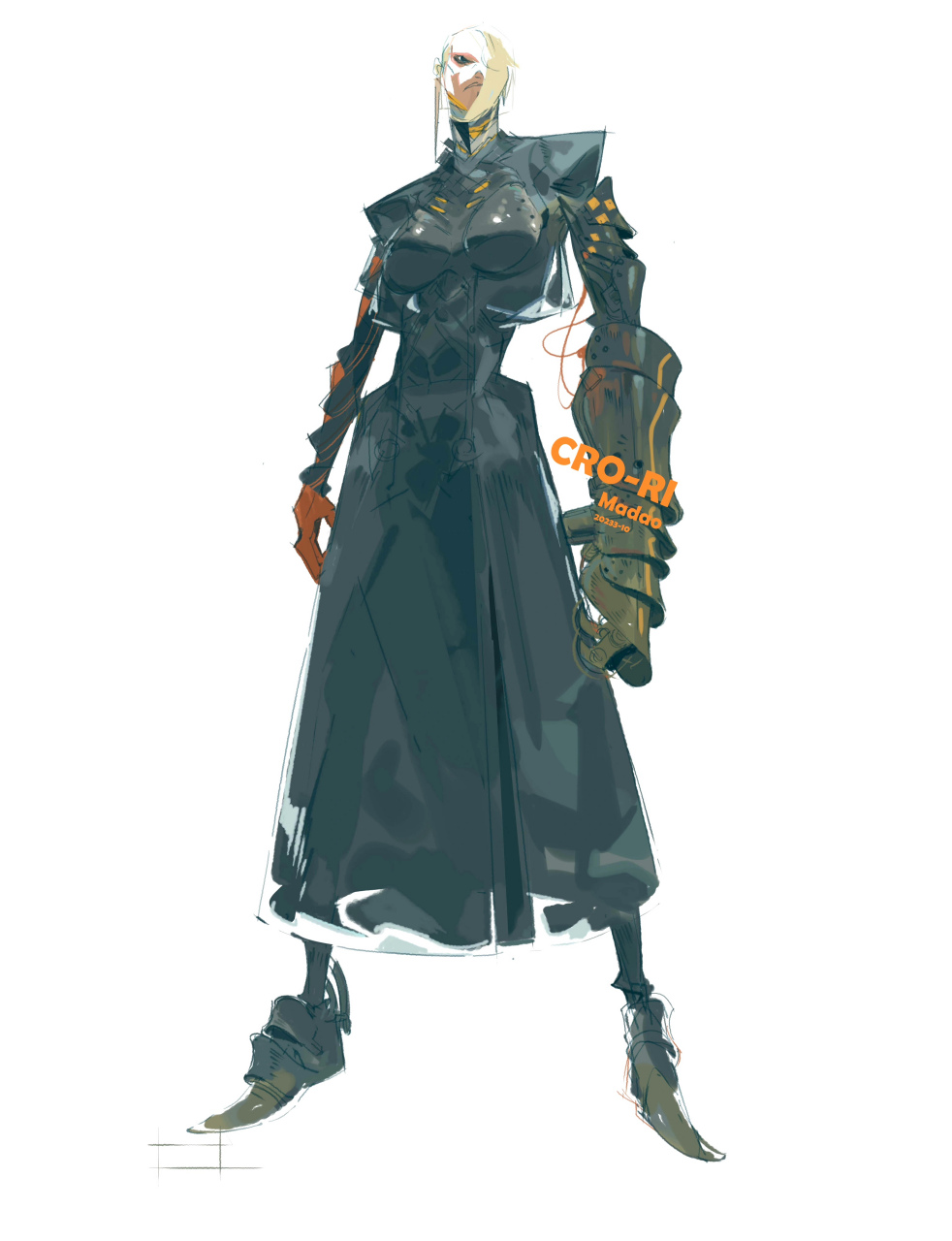 一组赛博朋克风格的抽象人物插画,by madao羁. #动漫# #插画# #科幻