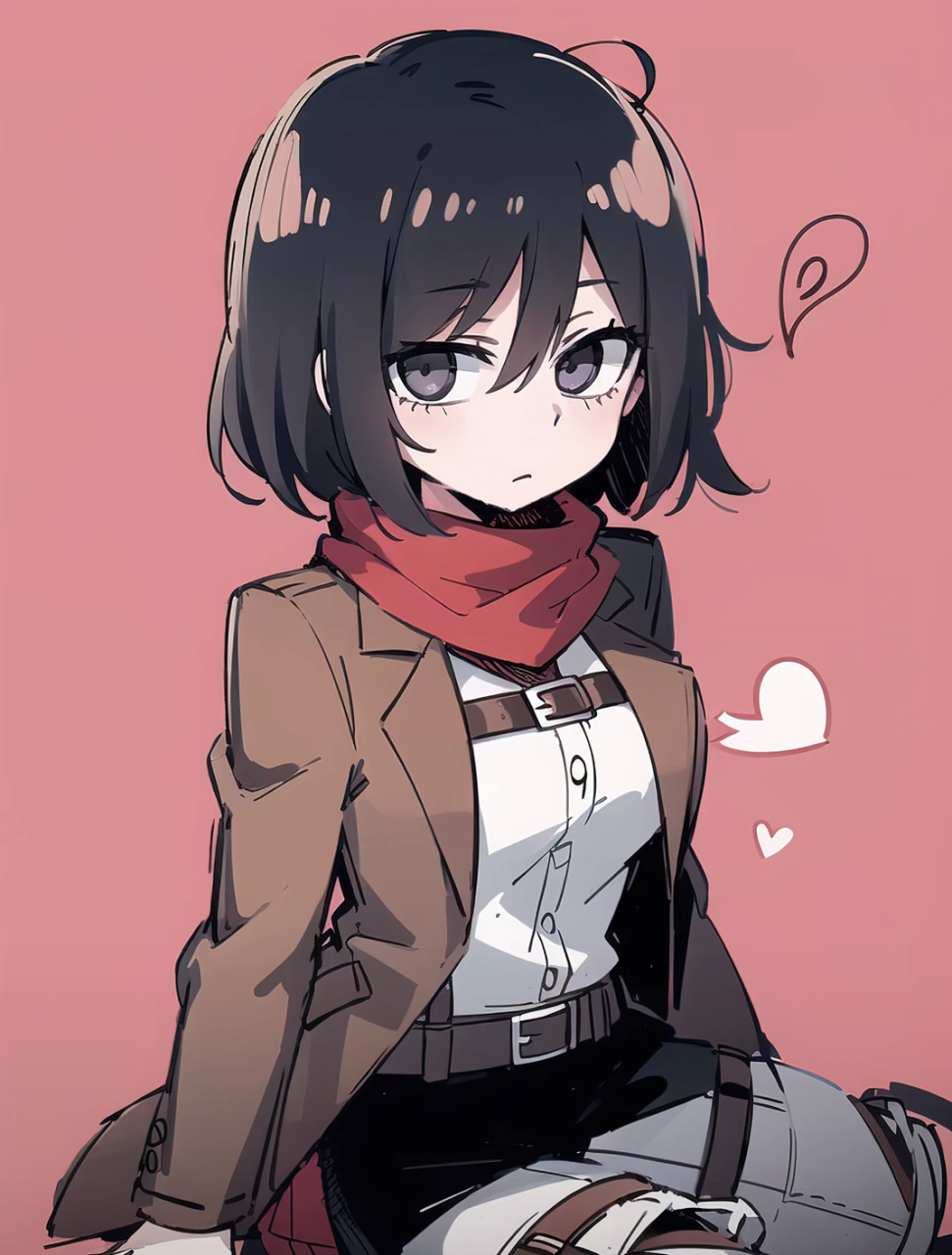 磕漫啊～三笠怎么看都是完美的女人#动漫# #进击的巨人# #二次元美图