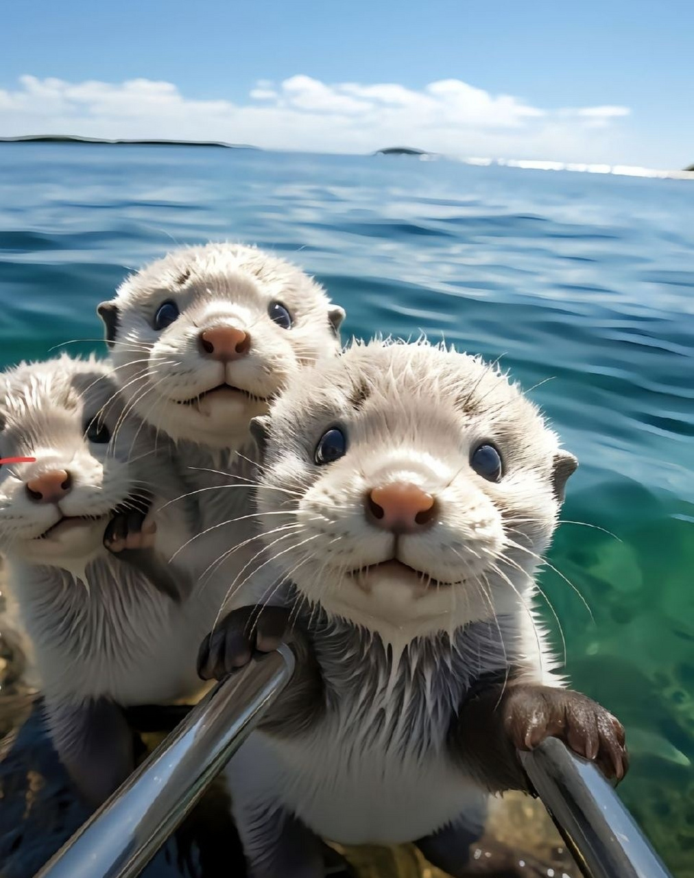 海洋中,这么多可爱的动物,如果海水变样了?它们还怎么生存呀!