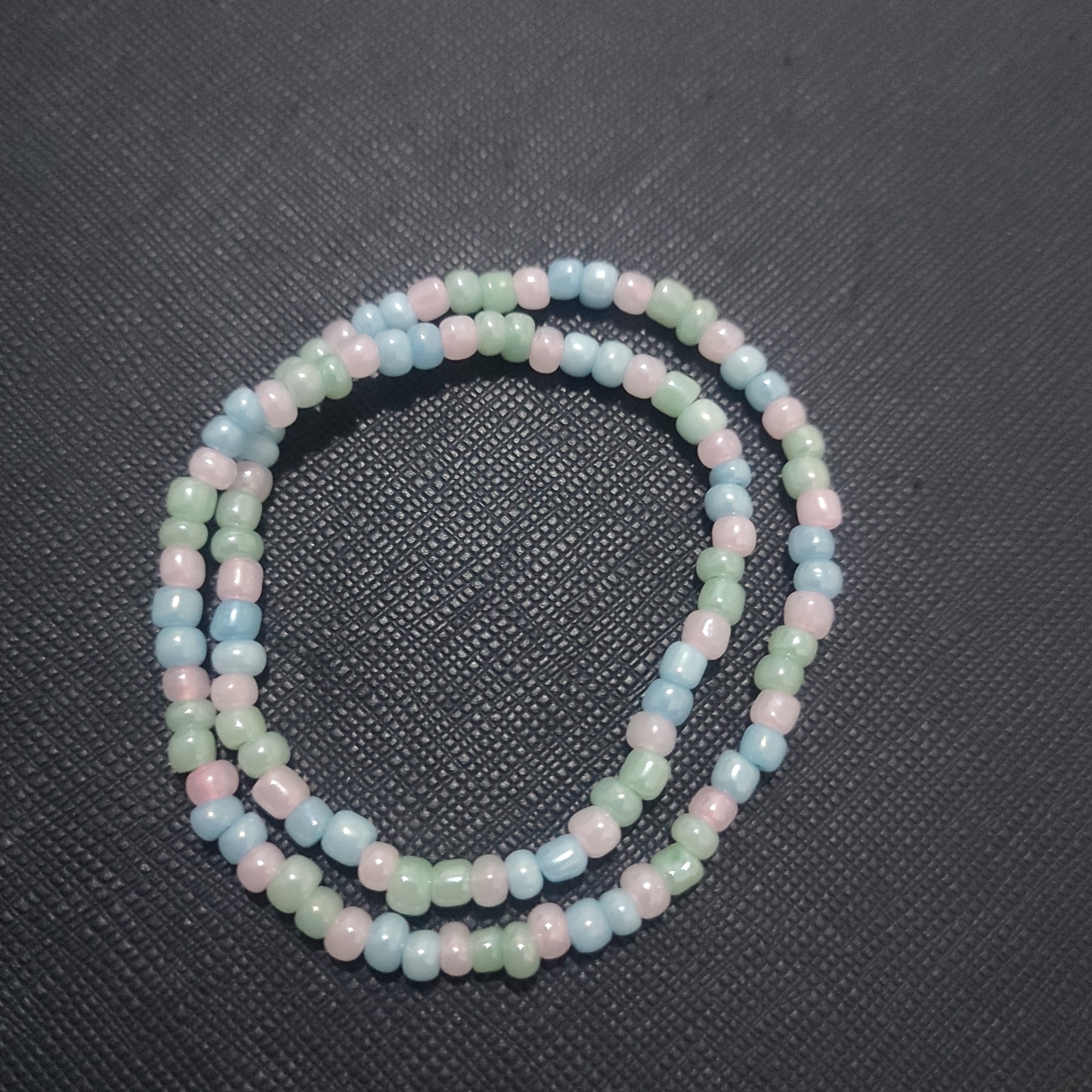 夏季简单清新的米珠手串