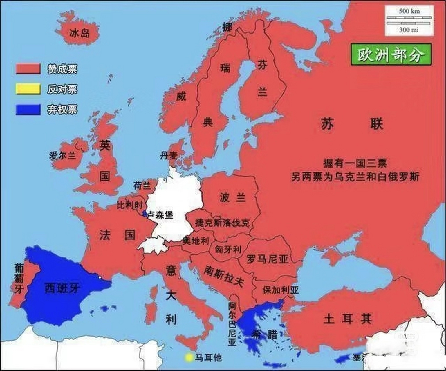 1971年10月25日中国重返联合国投票,其中,76票赞 成,35票反对,17票