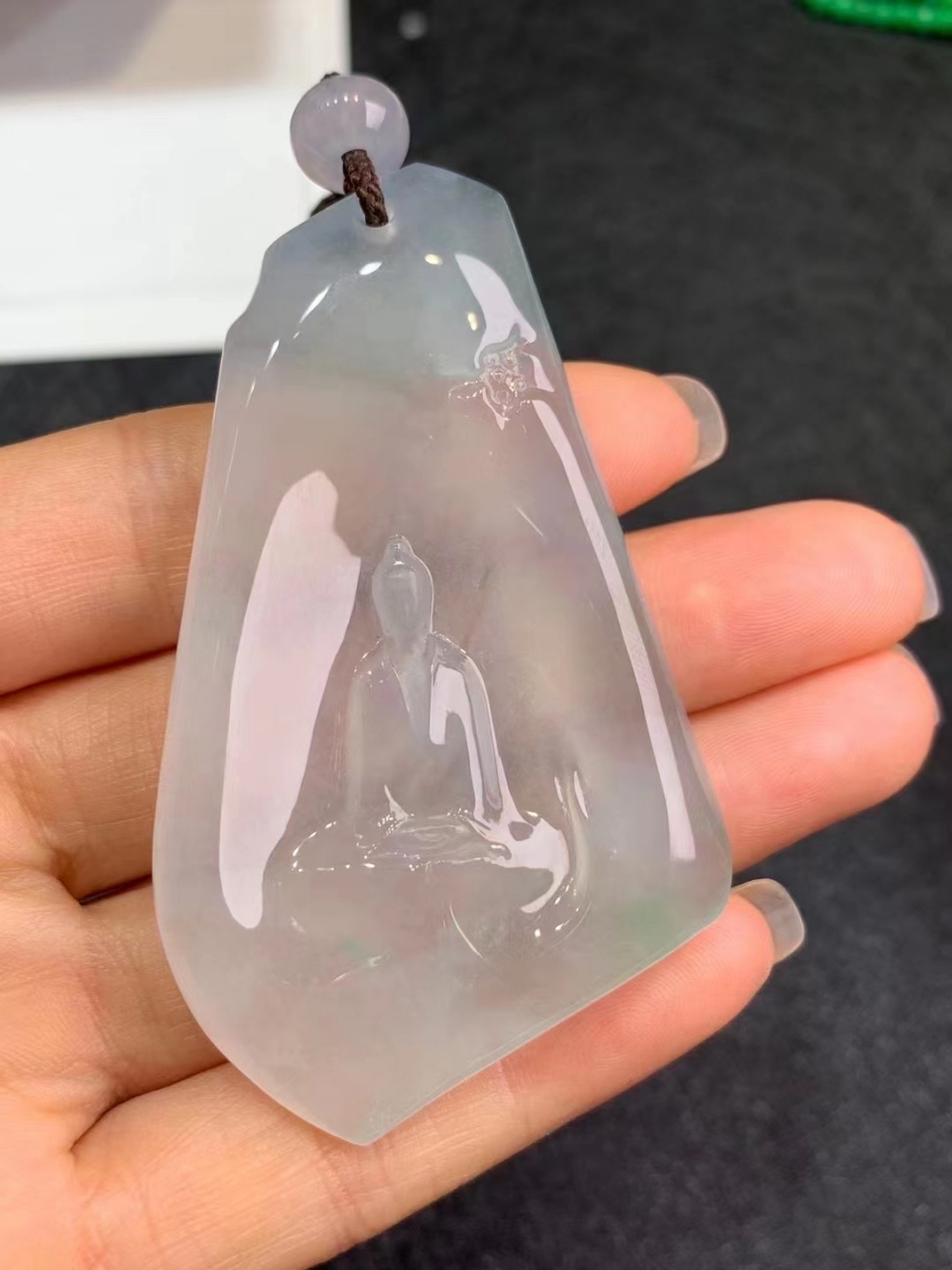 冰飘绿花观音 无相即万相,无相观音以众生为相,喜询尺寸67.6-39.5-6.