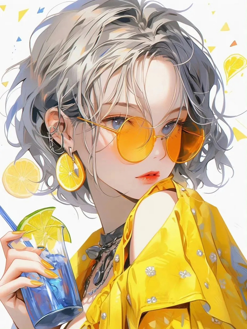 多巴胺头像丨是橘子味的夏天啊
