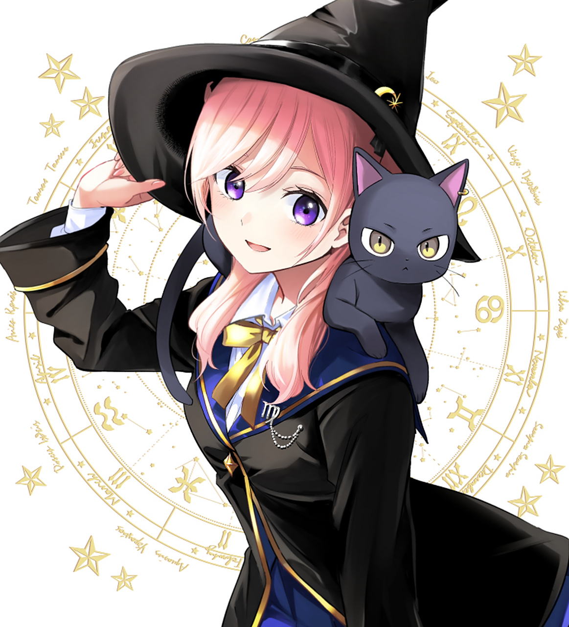 黑猫与魔女的教室#二次元#  画师:なっぱ