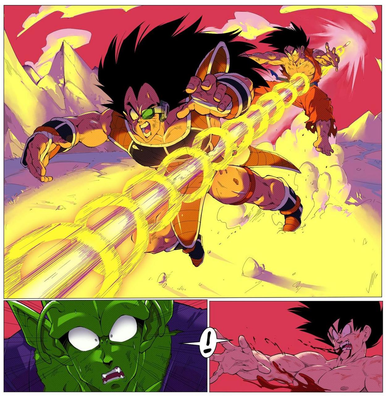 遥想当年,《龙珠》赛亚人篇章刚开始的时候,拉蒂兹