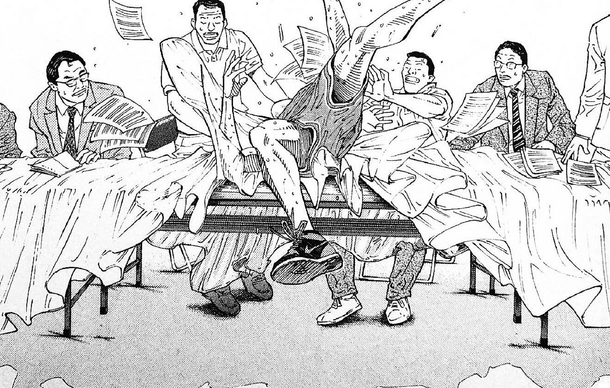 樱木花道豁出篮球生涯的精彩救球#漫画# #动漫经典场面# #灌篮高手