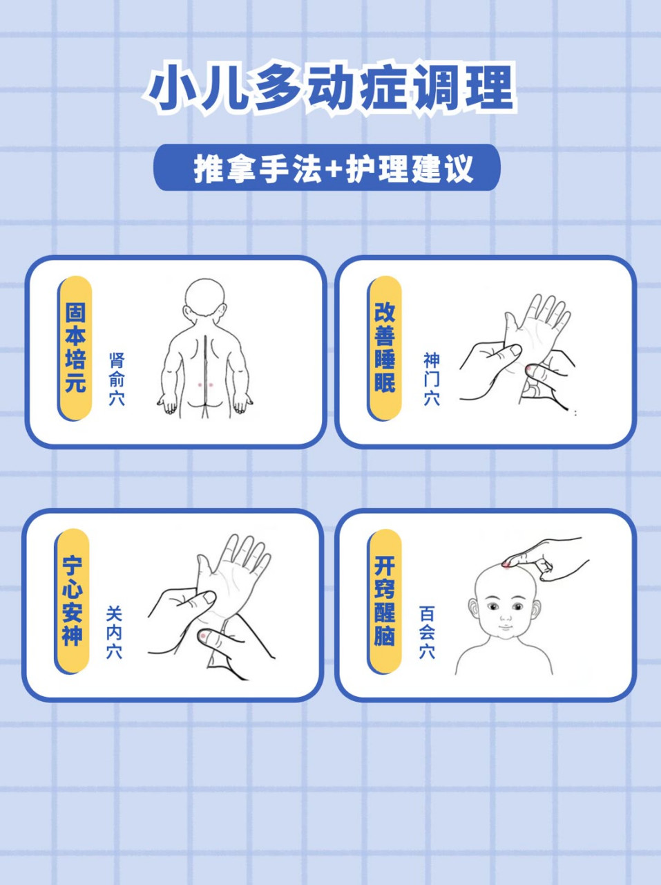 小儿多动症按摩手法图图片