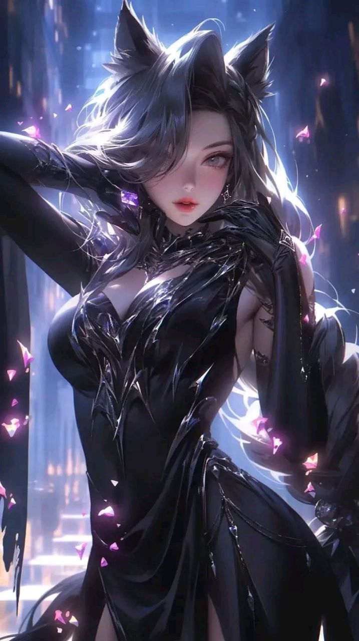 每日壁纸秀～性感猫妖  #ai提效训练营
