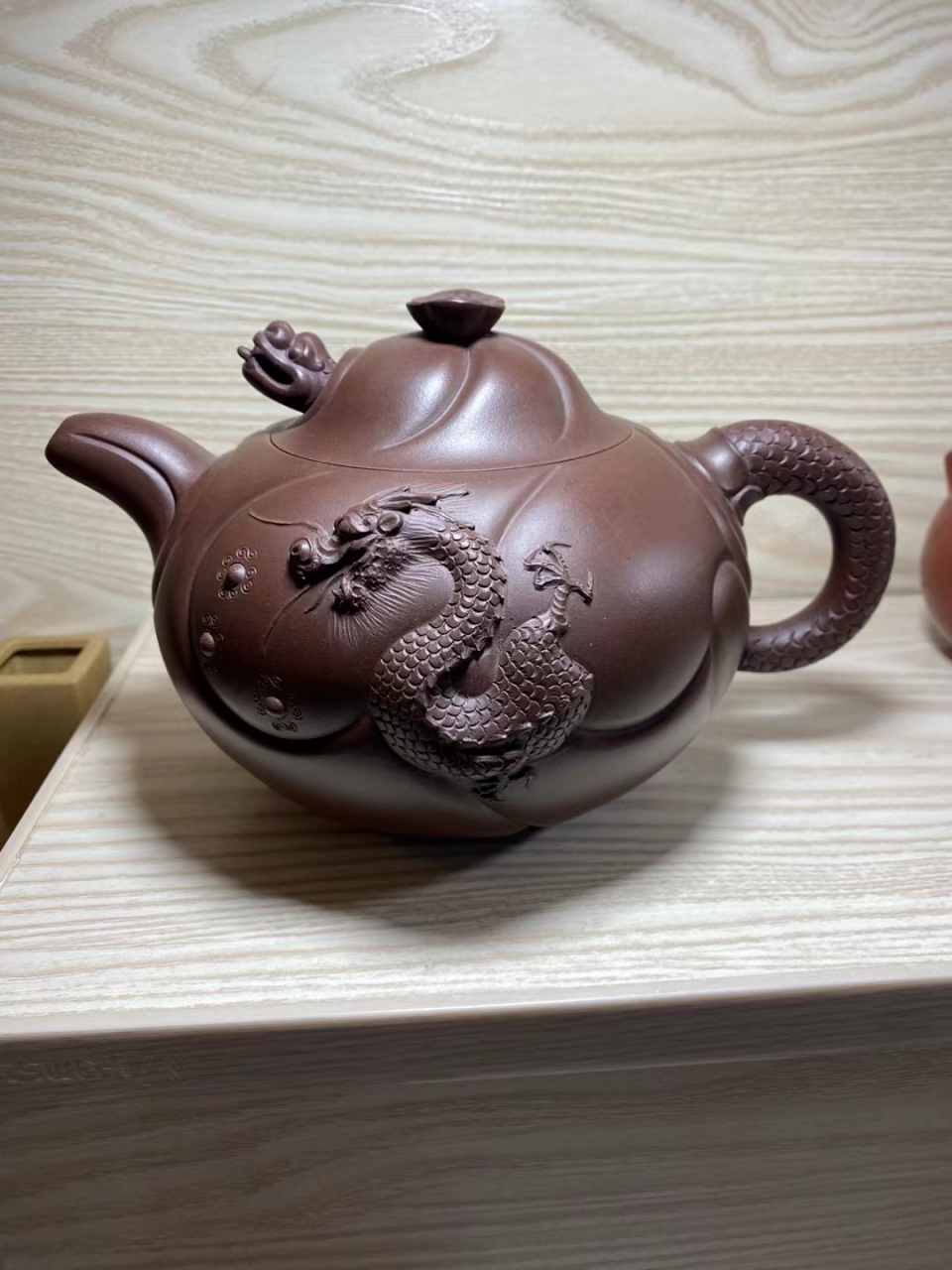 正高严伟老师代表作《鱼化龙》 超大品800cc收藏品#紫砂壶# #全手工