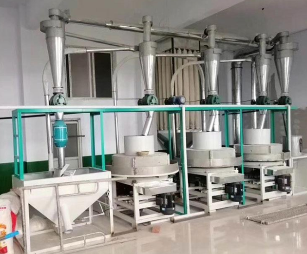 日产30吨石磨面粉加工生产线机械设备