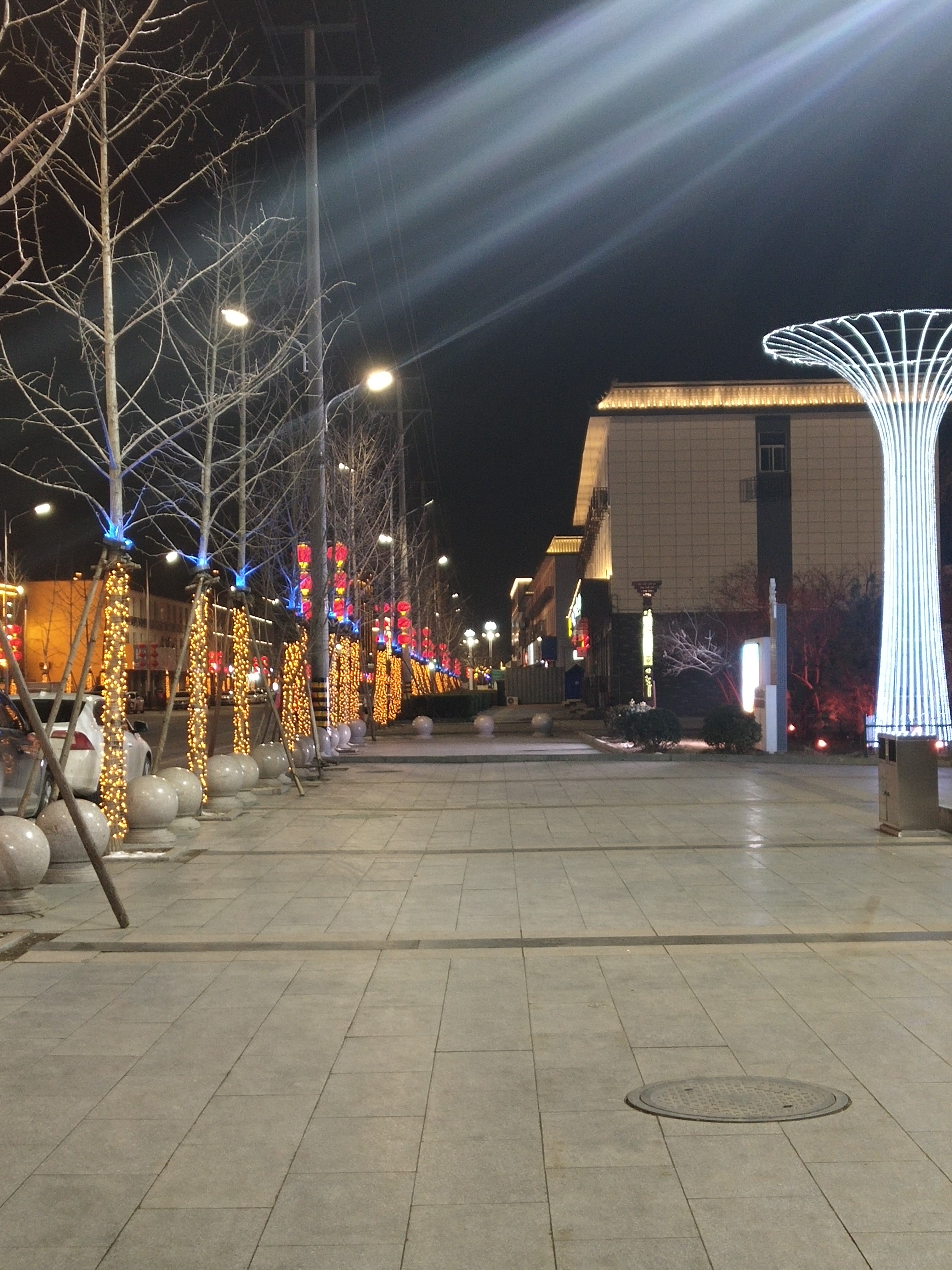 独自走在无人的街头