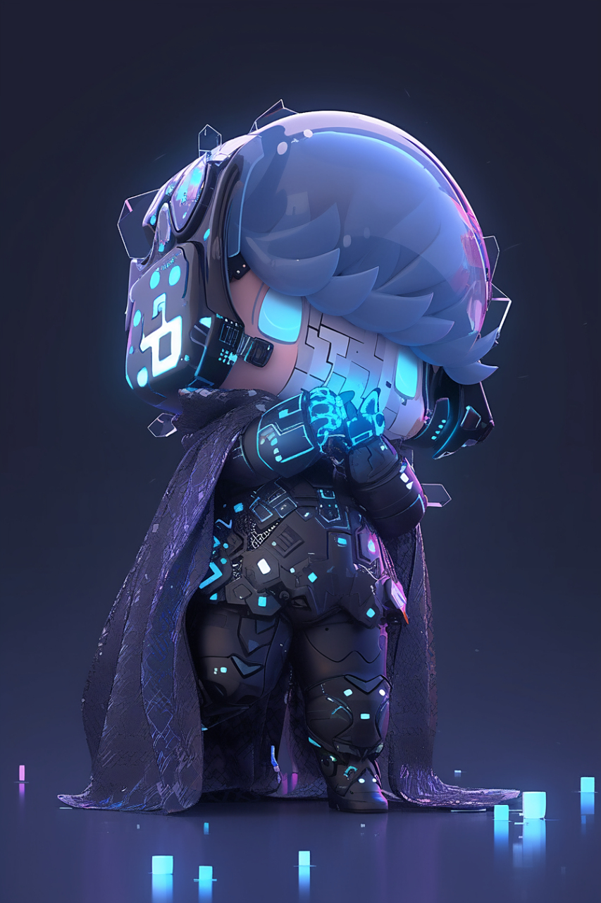 赛博朋克风的半机械人#ai绘画# #赛博朋克# #壁纸