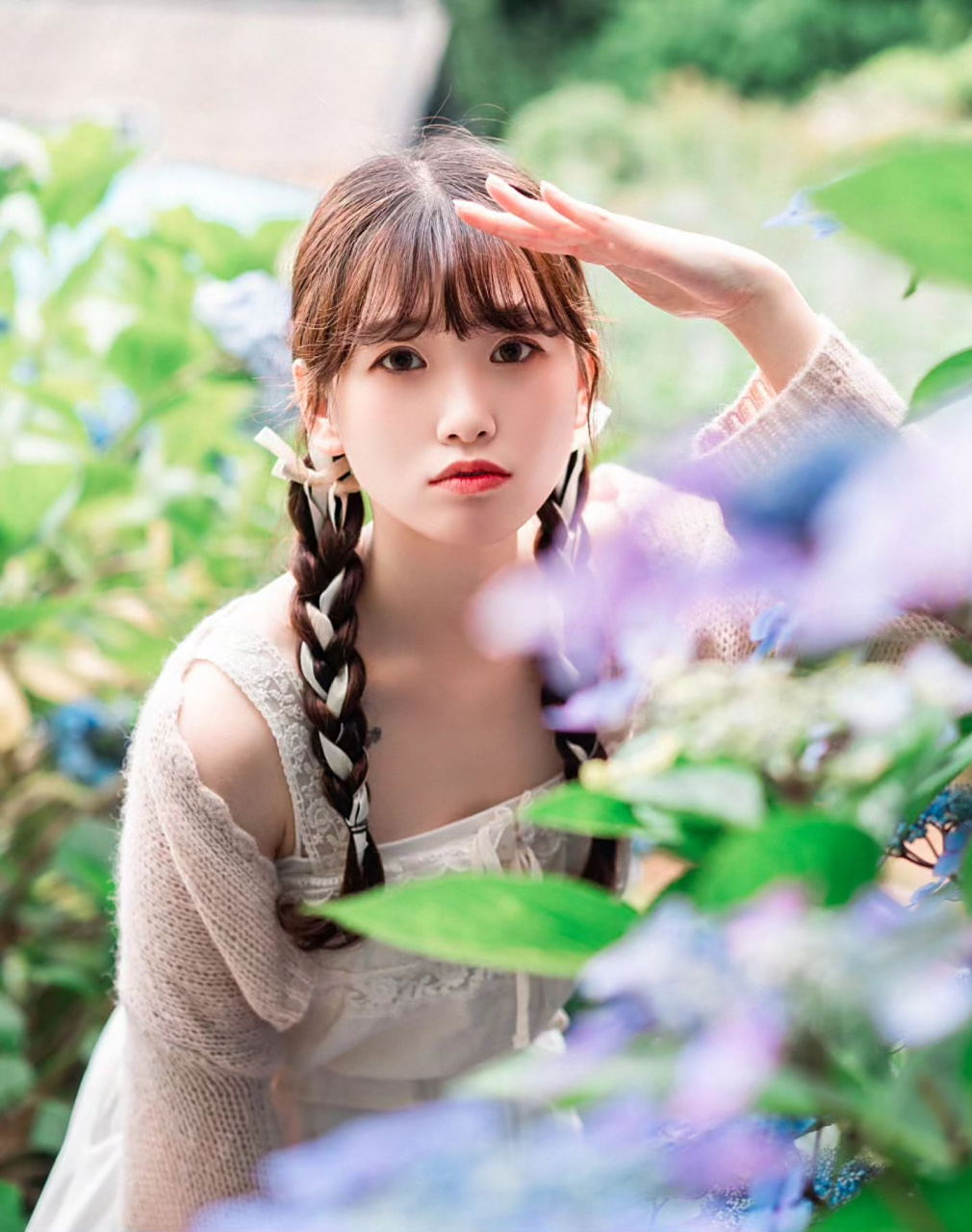 花季少女,可爱嘟嘟嘴