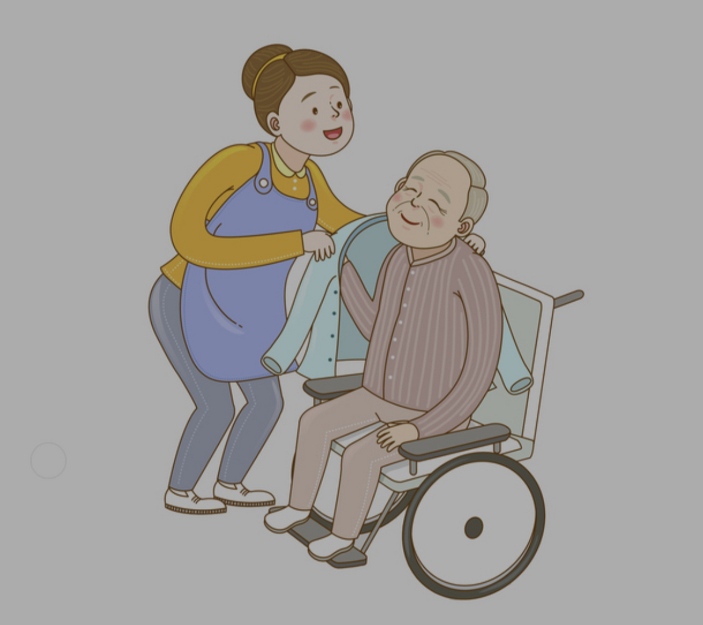 老人有病住院,请个护工,一天24小时240元,再给饭费