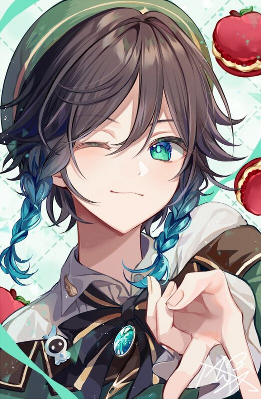 原神# 〖温迪/魈/万叶/流浪者〗每个国度一个风系小男孩,枫丹的会是