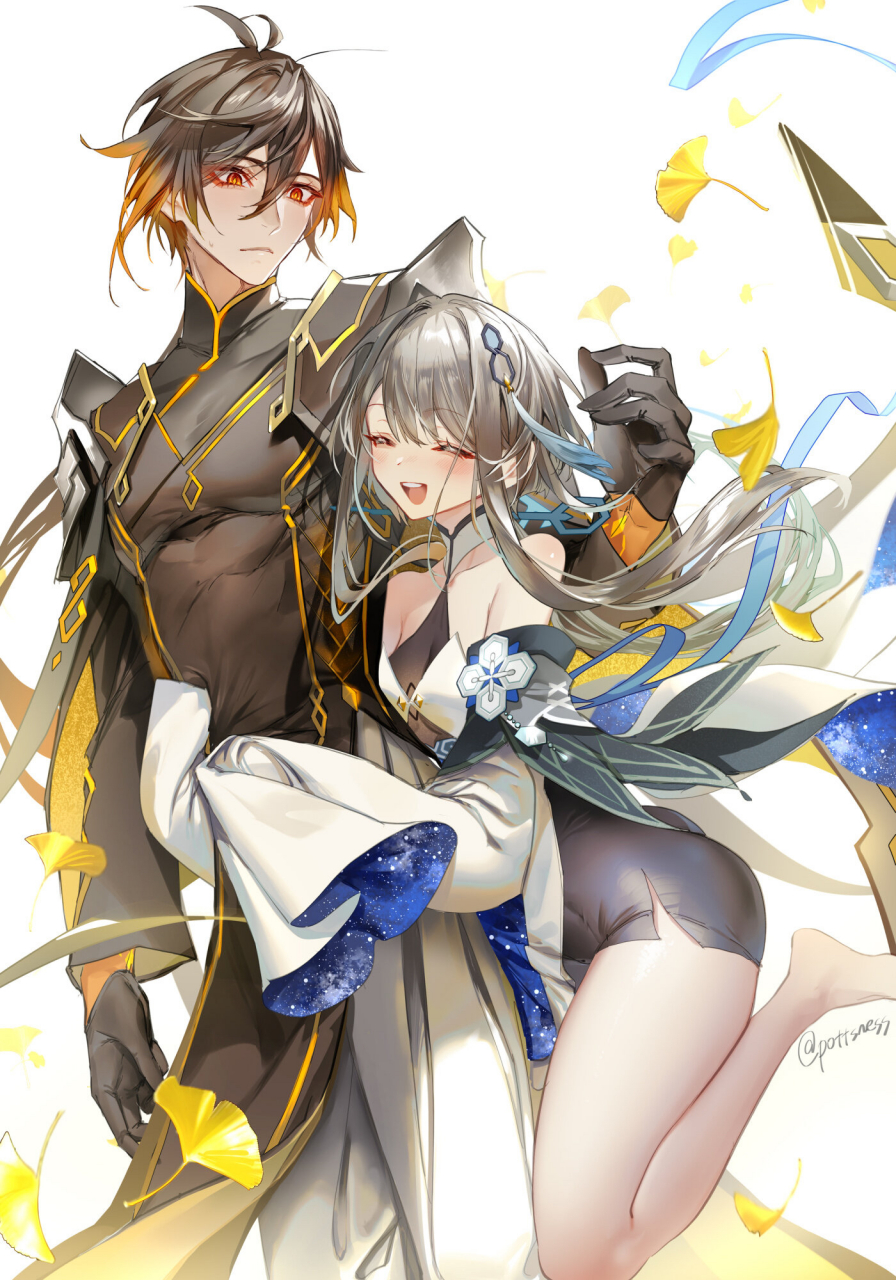 钟离,归终[流泪][流泪][流泪] 画师:pottsness#原神# #二次元# #二