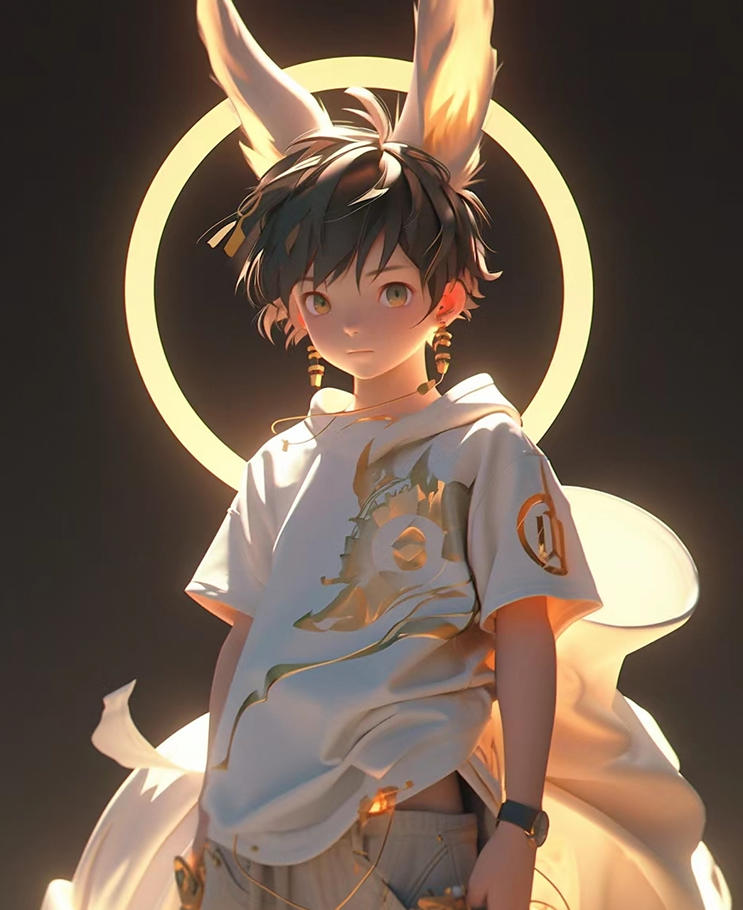 十二生肖之卯兔#ai绘画