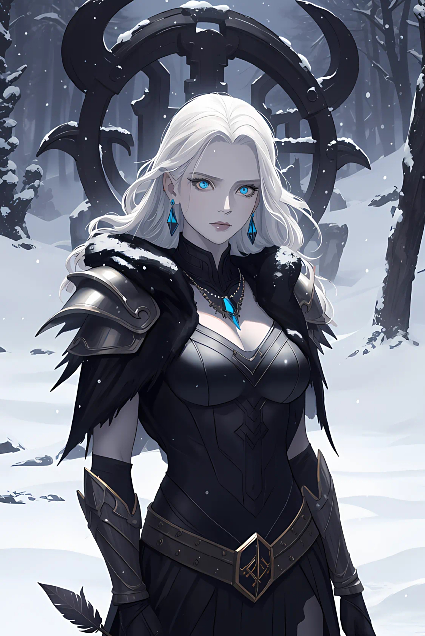 动漫壁纸# 冥界女王～海拉:海拉是北欧神话中的死亡女神,冥界赫尔