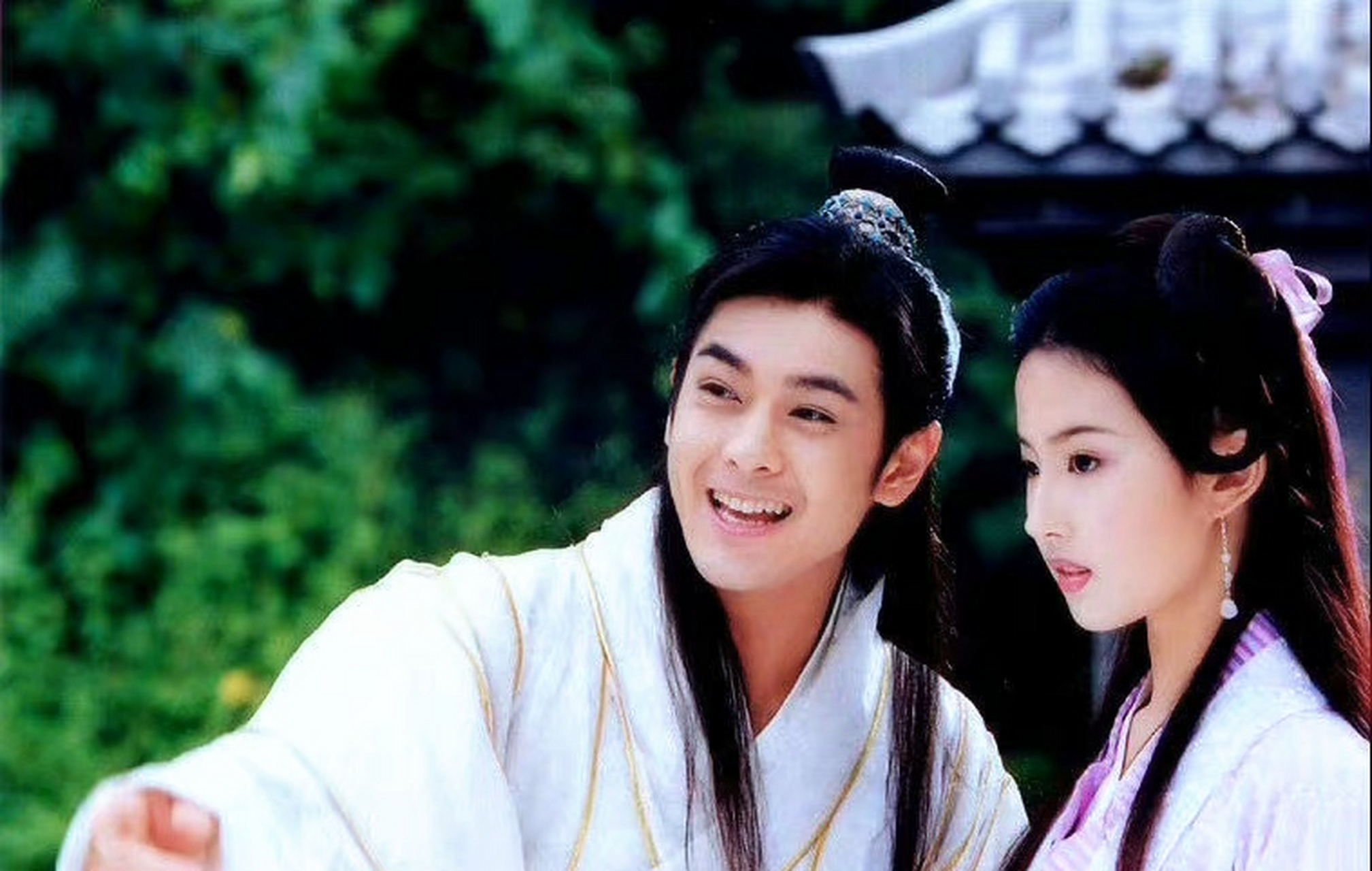 段誉王语嫣vs林志颖刘亦菲,二十年过去了,这两人容颜竟然没有变化,真