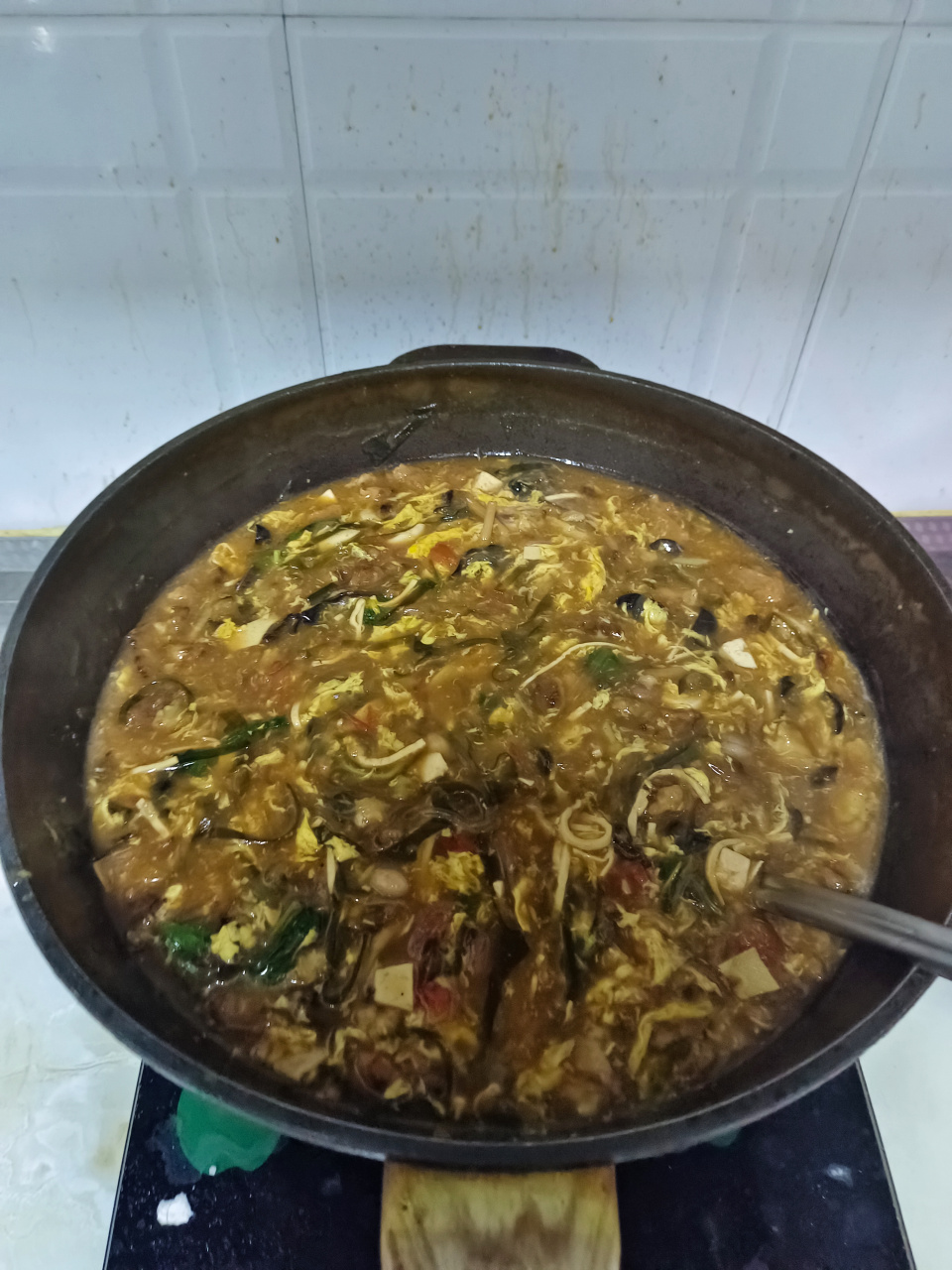 想了好久的咸糊涂汤,几天让姐姐给安排上了,咸糊涂汤,河南人爱吃的