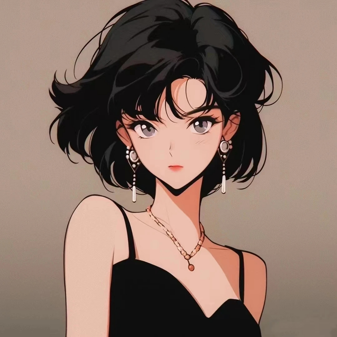 黑色系头像 丨动漫御姐女头 酷拽惹人爱#头像# #动漫头像和壁纸