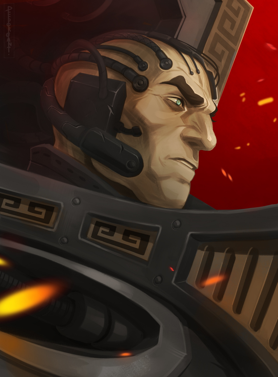 《战锤》系列角色插画,描绘了来自不同地区的军团战士,他们的服饰和