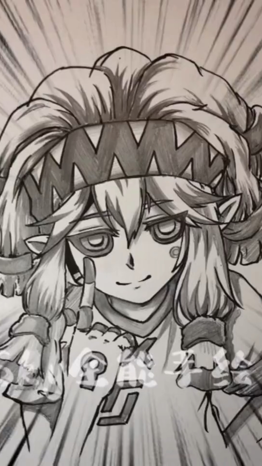 凹凸世界动漫人物帕洛斯绘画过程