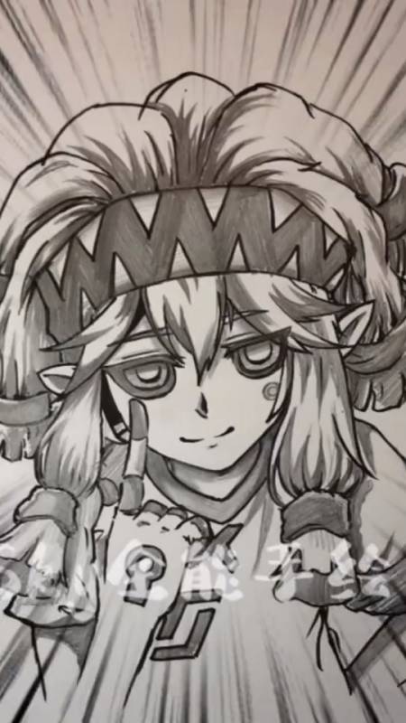 凹凸世界动漫人物帕洛斯绘画过程