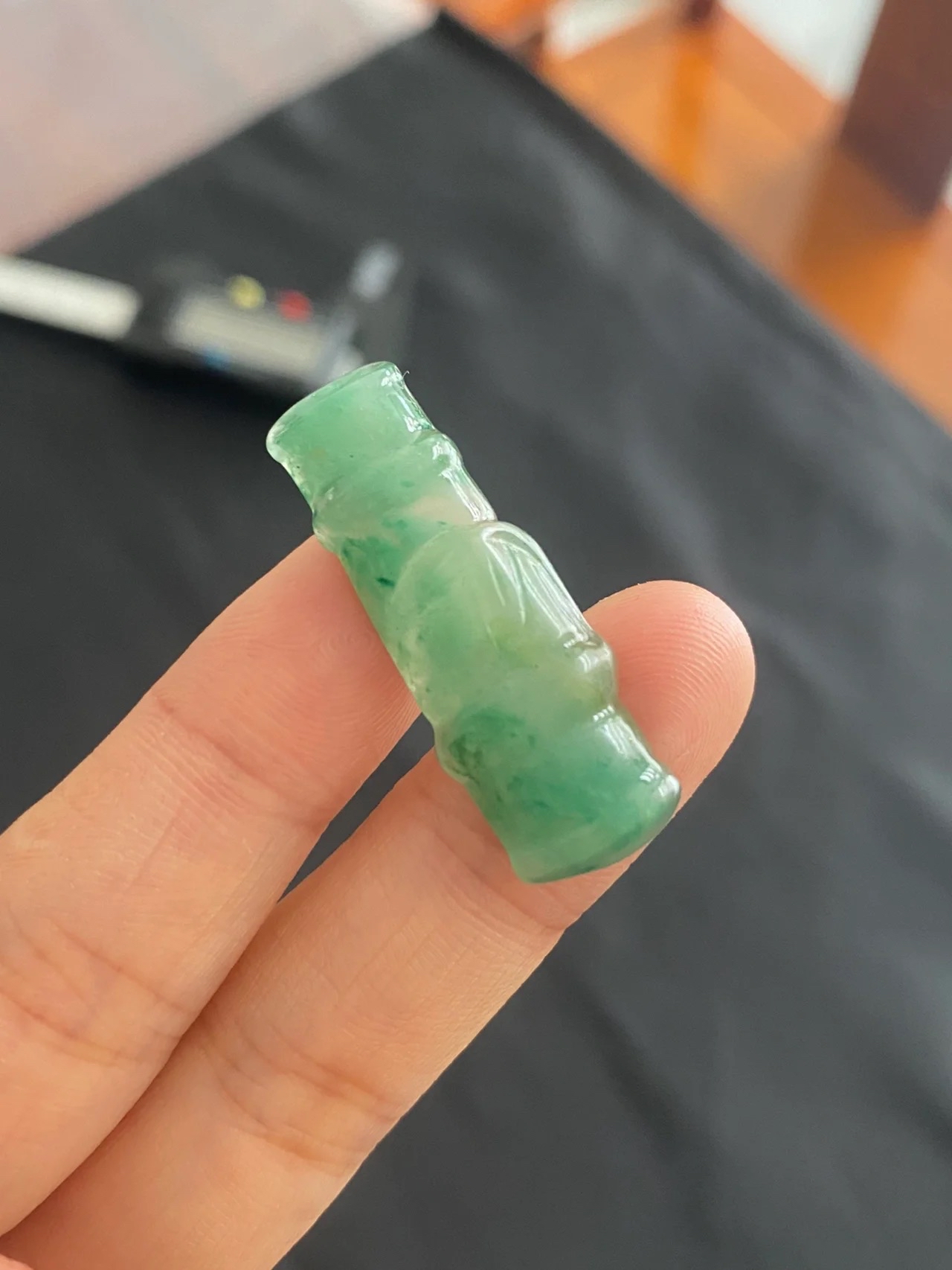 独龙玉竹节吊坠