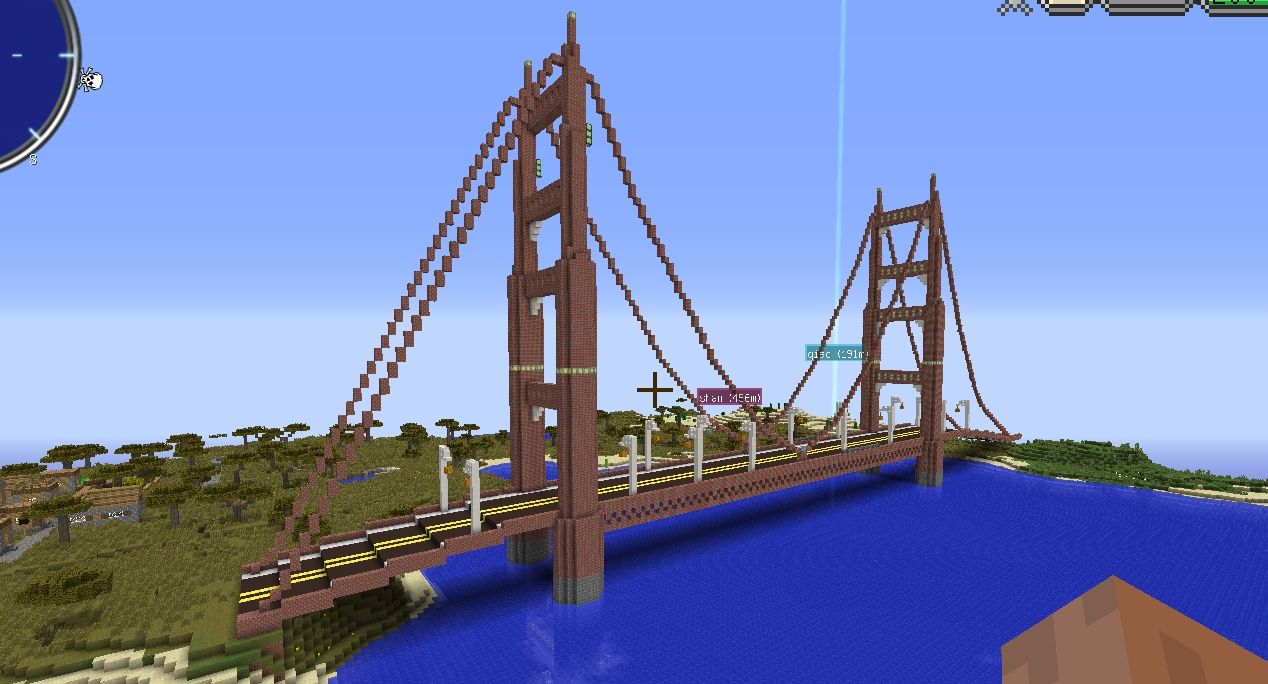 我的世界大桥设计图图片