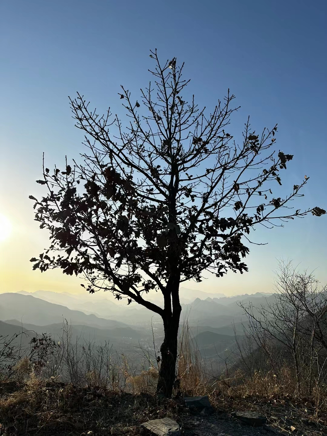 北京晚霞 西山图片