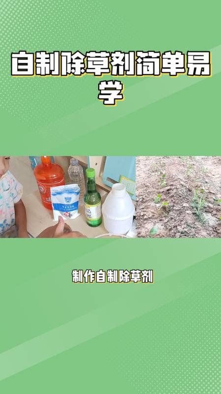 自制除草剂简单易学,一起来看看吧?-度小视
