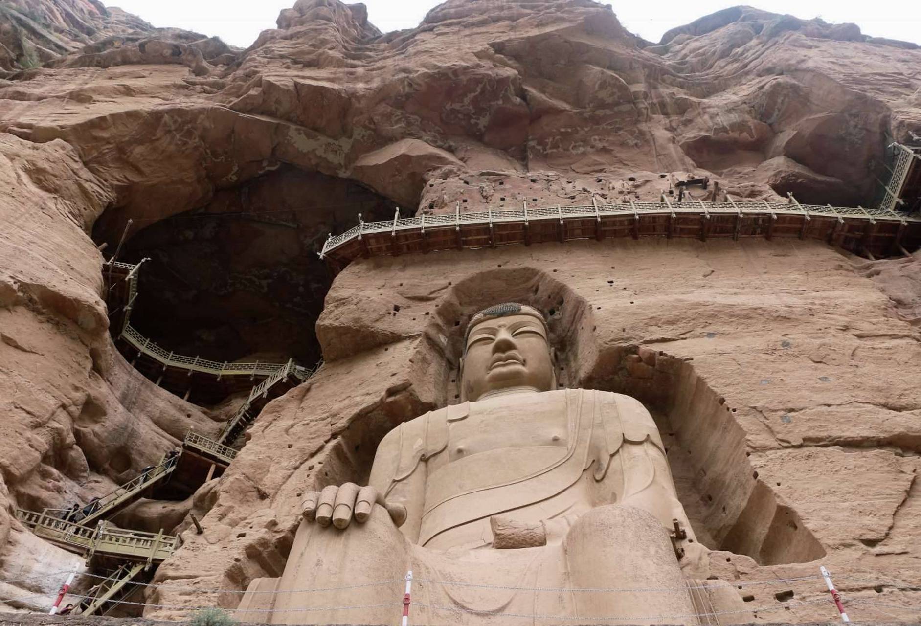 甘肃永靖炳灵寺石窟第169窟西秦建弘元年(420)#传统文化# #壁画