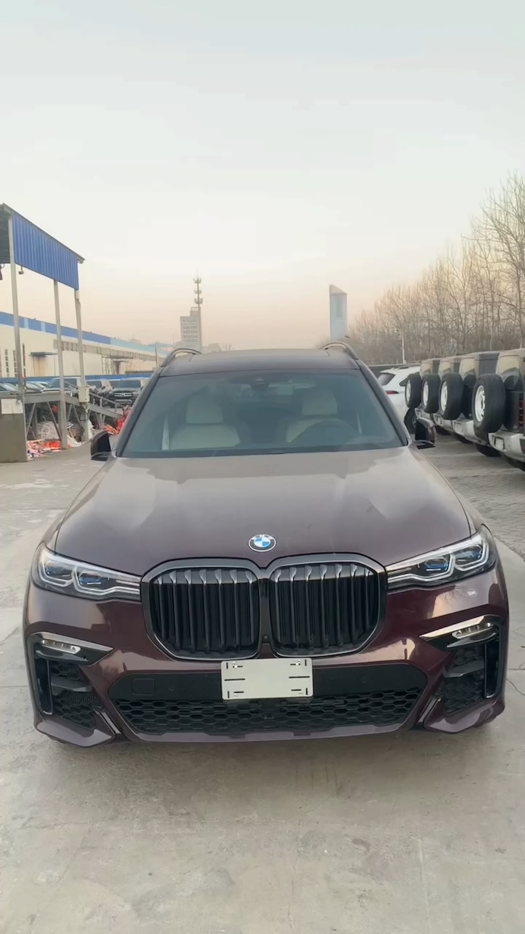 2021款加版宝马x7外观紫水晶内饰米白配色你爱了吗