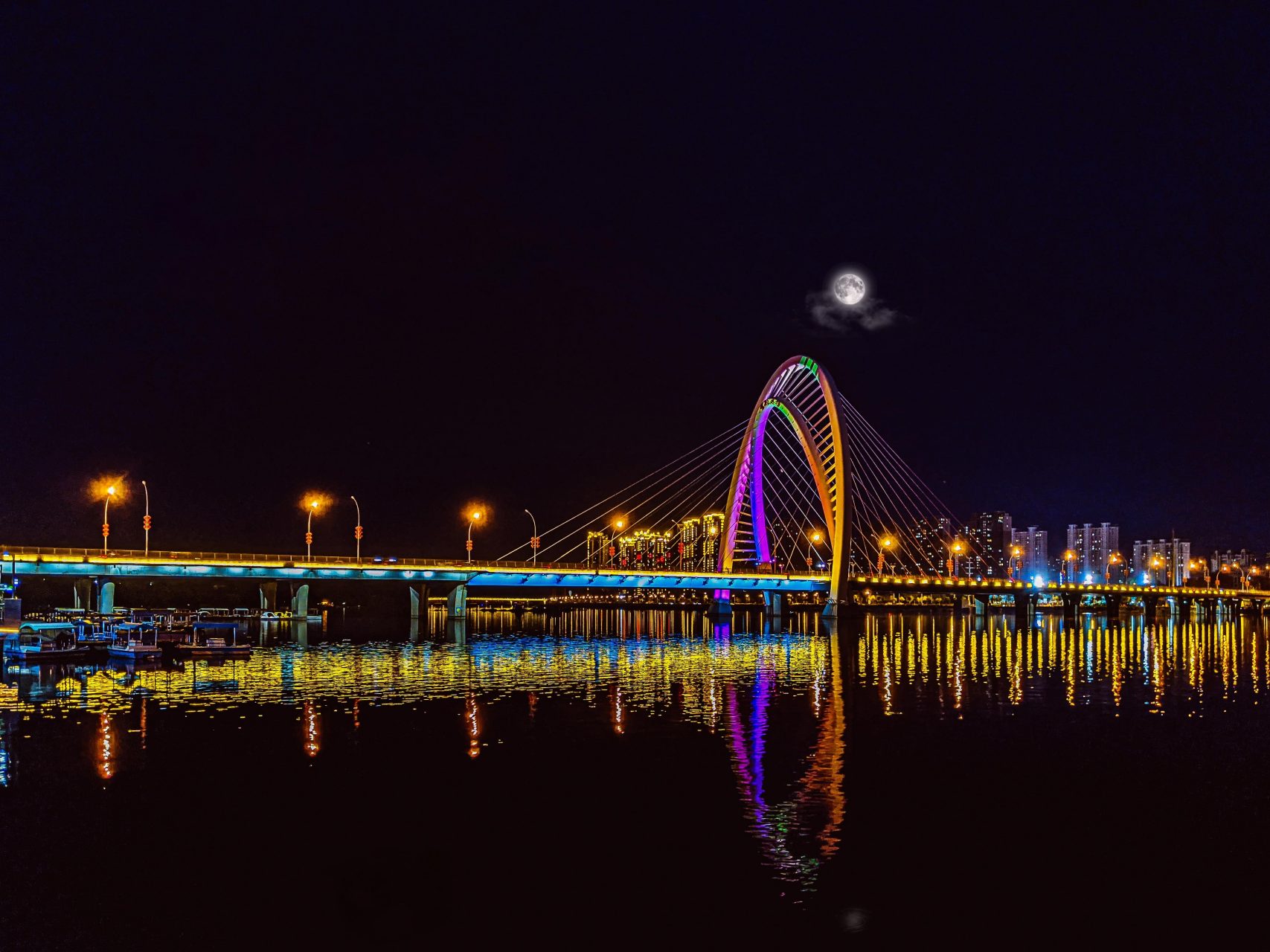 锦州夜景图片高清图片