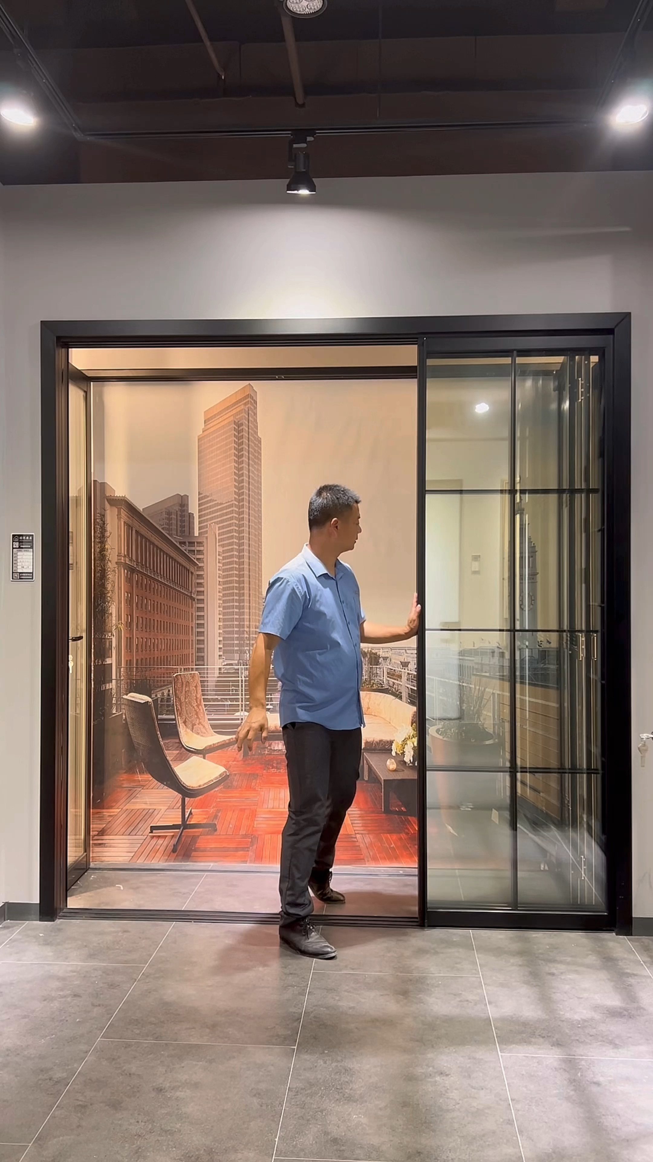 阳台门三推拉移门