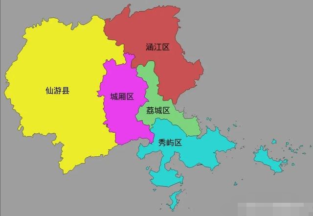 2021年莆田各區縣gdp:荔城區618.81億,仙遊第3,秀嶼區527.63億